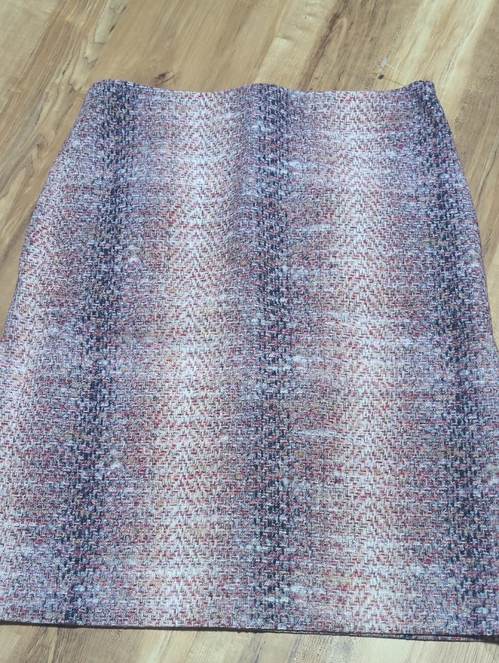 Etcetera Pink Multi-Thread Tweed Pencil Skirt